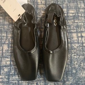 Mango Square Toe Flat